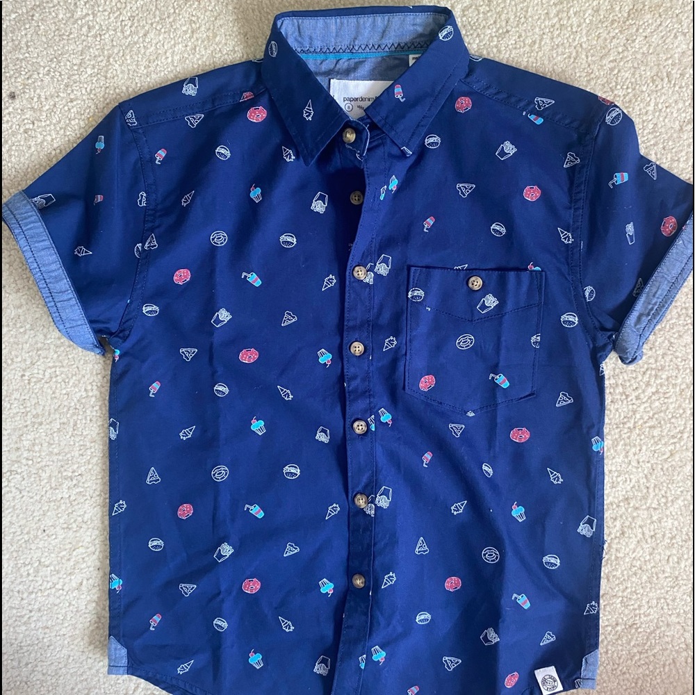 Boys button down top
